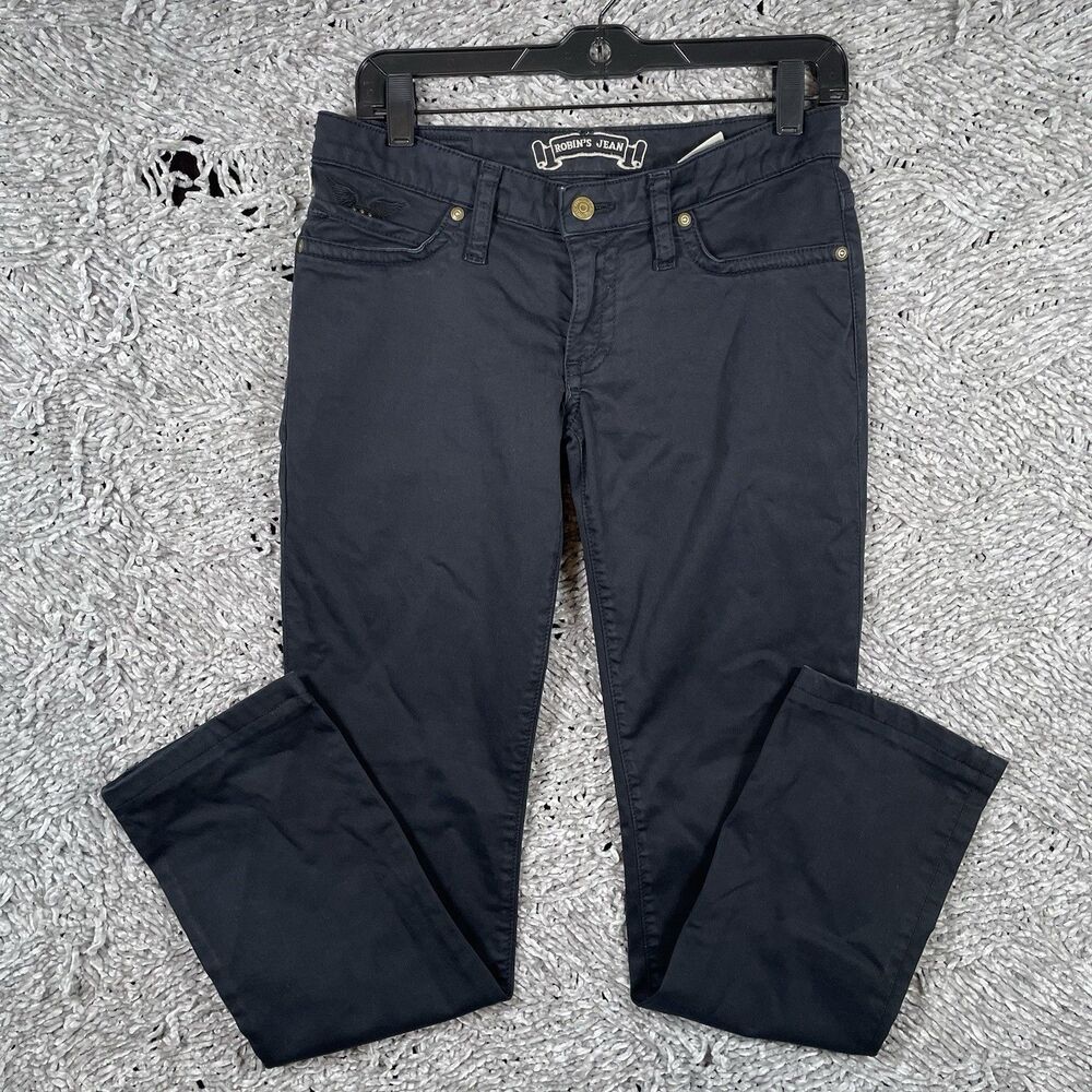 Robin Jeans Women's Size 28 Navy Blue Marilyn Fit Preppy Designer Made In USA